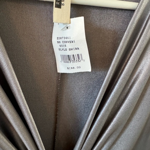 RN Convertable Dress, Large, Silvery Gray, NWT - Picture 2 of 7